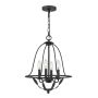 Quoizel Bradbury QZ-BRADBURY-4P-GK Závesná lampa 4x40W/E14