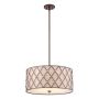 Quoizel BROWN LATTICE QZ-BROWN-LATTICE-P-L Závesná lampa 4x60W/E27