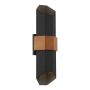 Quoizel Chasm QZ-CHASM-L-BKW Stena svietidlo 2x9.5W /LED IP44