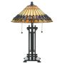 Quoizel CHASTAIN QZ-CHASTAIN-TL Stolná lampa 2x60W/E27