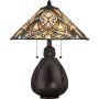 Quoizel INDIA QZ-INDIA-TL Stolná lampa 2x75W/E27