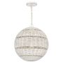 Quoizel Lindendale QZ-LINDENDALE-P-AWH Závesná lampa 1x60W/E27 IP44
