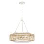 Quoizel Waylon QZ-WAYLON-4P-AWH Závesná lampa 4x60W/E27 IP20