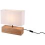 Trio WOODY R50181030 Stolná lampa 1x60w/e27 ip20