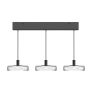 Maytoni Float MOD498PL-L25BK Závesná lampa 3x25W/LED 3000K 2000lm IP20