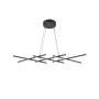 Maytoni Halo MOD244PL-L50BK Závesná lampa 1x40W/LED 800lm IP20