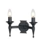 Elstead Lighting SAXON SAX2-BLK Stena svietidlo 2x60W/E14
