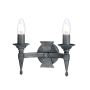 Elstead Lighting SAXON SAX2-BLK-SIL Stena svietidlo 2x60W/E14