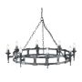 Elstead Lighting SAXON SAX8-BLK-SIL Žiarovka 8x60W/E14