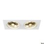 SLV NEW TRIA 113841 Vstavané downlight svetlo 2x75W/GU10/ES111 IP20