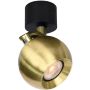Italux Lafin SPL-45379-1R-BK-GD Bodové svetlo 1x10W/GU10 IP20