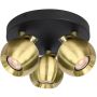 Italux Lafin SPL-45379-3R-BK-GD Bodové svetlo 3x10W/GU10 IP20