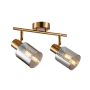 Italux Santia SPL-65342-2-BRO-SG Bodové svetlo 2x40W/E14 IP20