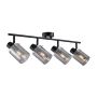 Italux Sardo SPL-5581-4-BK-SG Bodové svetlo 4x40W/E14 IP20