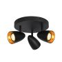 Italux Tino SPL-36748-3R-BK-GD Bodové svetlo 3x10W/GU10 IP20