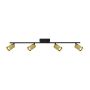 Italux Tris SPL-46829-4-BK-GD Bodové svetlo 4x10W/GU10 IP20