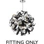 Dar Lighting Swash SWA1350-SP Záves 9x40w/g9
