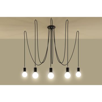 Sollux EDISON SL.0371 Závesná lampa 5x60W/E27