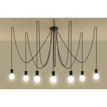 Sollux EDISON SL.0372 Závesná lampa 7x60W/E27