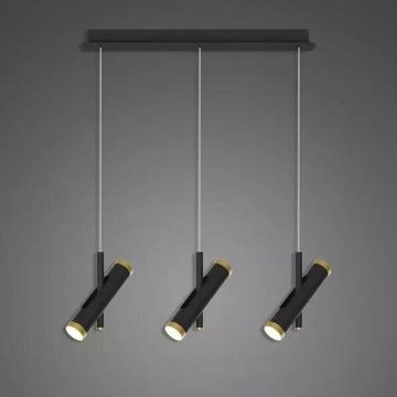 Altavola Design Lunette LA062/CL3_black Závesná lampa 6x3W/LED 3000K 1080lm IP20