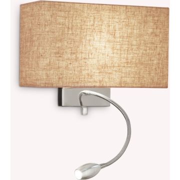 Ideal Lux HOTEL 103204 Stena svietidlo 1x60W/E27+1x1,5W/LED ip20