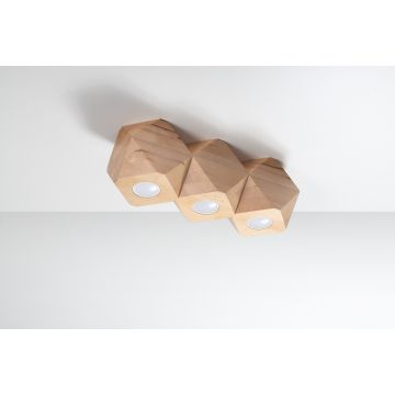 Sollux WOODY 3 SL.1010 Stropné svietidlo 3x40W/GU10 IP20