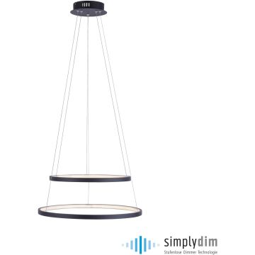Paul Neuhaus CIRCLE 11525-13 Závesná lampa 2x46W/LED 3000k 4965lm ip20