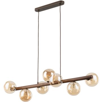 TK Lighting ESTERA WOOD 11096 Závesná lampa 7x8W/G9 IP20