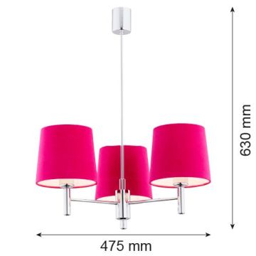 Argon BOLZANO 1382 Žiarovka 3x15W/E27 IP20