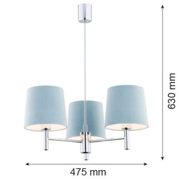 Argon BOLZANO 1383 Žiarovka 3x15W/E27 IP20