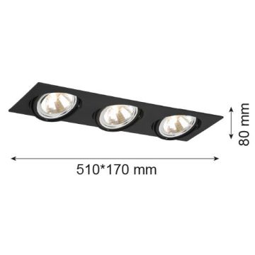 Argon OLIMP 1329 Vstavané downlight svetlo 3x6W/G9 IP20
