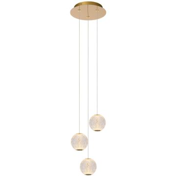Lucide CINTRA 13499/13/60 Závesná lampa 1x12.6w/led 2700k 150lm ip20