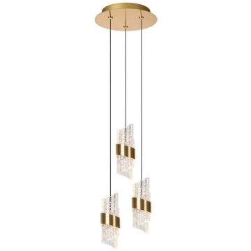 Lucide KLIGANDE 13496/21/02 Závesná lampa 3x7w/led 2700k 720lm ip20