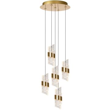 Lucide KLIGANDE 13496/36/02 Závesná lampa 5x7w/led 2700k 720lm ip20