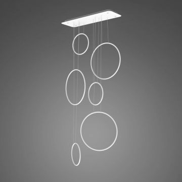 Altavola Design Ledowe okręgi LA076/P_90_in_4k_white_dimm Závesná lampa 6x130W/LED 4000K 7800lm IP44
