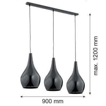 Argon SANTANA 1409 Závesná lampa 3x15W/E27 IP20