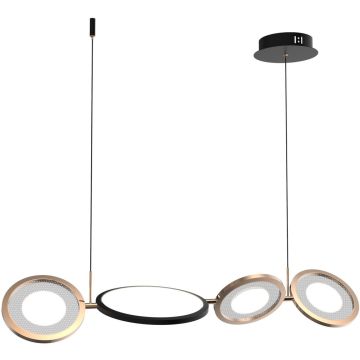 Altavola Design Seppia LA115/P_98_3k_black_gold Závesná lampa 1+3x35W/LED 3000K 2100lm IP20