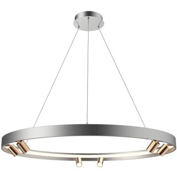 Altavola Design Spectra LA114/P_90_6+1_grey_gold Závesná lampa 1x37W+6x5W/LED 3000K 2200lm IP20