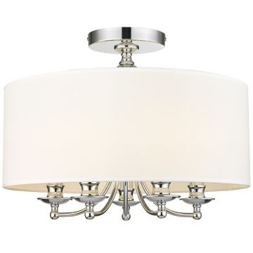 Cosmolight ABU DHABI C05428CH-WH Stropná lampa 5x40W/E14