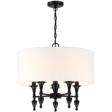 Cosmolight AUSTIN P05203BK-WH Žiarovka 5x40W/E14 IP20