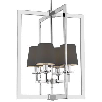 Cosmolight LONDON P04021CH-BK Stropná lampa 4x40W/E14 IP20