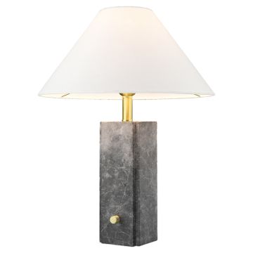 Cosmolight ORLEANS T01487BR-WH Stolná lampa 1x40W/E27 ip20