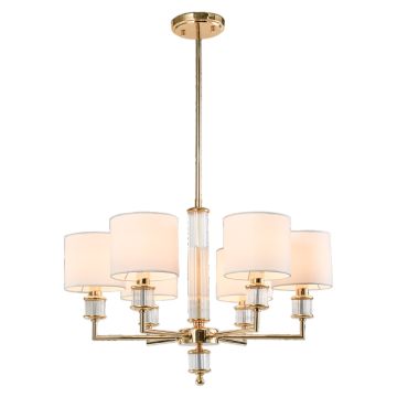 Cosmolight SUTTON P06385AU-WH Stropná lampa 6x40W/E14 ip20