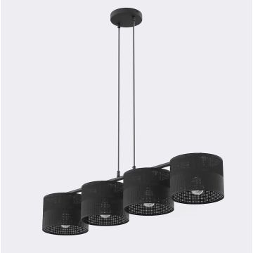 Emibig KARBON 1651/4 Závesná lampa 4x15W/E27 IP20