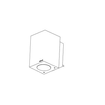 Norlys SANDVIK 1741BC Stena svietidlo 1x3.9W/GU10 2700K 265LM IP65