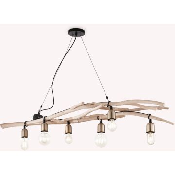 Ideal Lux DRIFTWOOD 180922 Závesná lampa 6x60W/E27 ip20