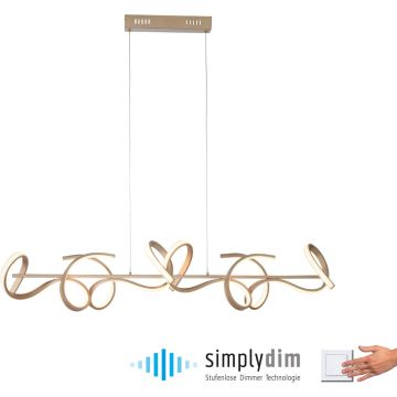 Paul Neuhaus CURLS 19033-60 Závesná lampa 4x45W/LED 3000k 5320lm ip20