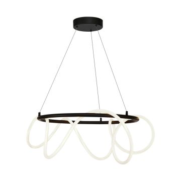 Zuma Line BALBO 20006PL-BK Závesná lampa 1x58W/LED 3000K|4000K|6000K 4500lm IP20