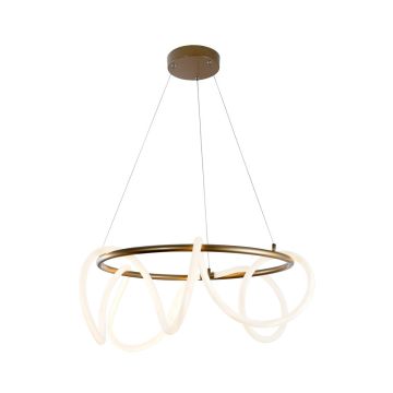 Zuma Line BALBO 20006PL-GD Závesná lampa 1x58W/LED 3000K|4000K|6000K 4700lm IP20