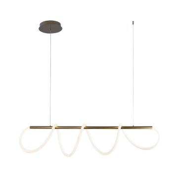 Zuma Line BALBO 20006PM-GD Závesná lampa 1x45W/LED 3000K|4000K|6000K 3500lm IP20